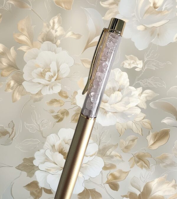 Edelsteenpen Rozenkwarts - Afbeelding 2