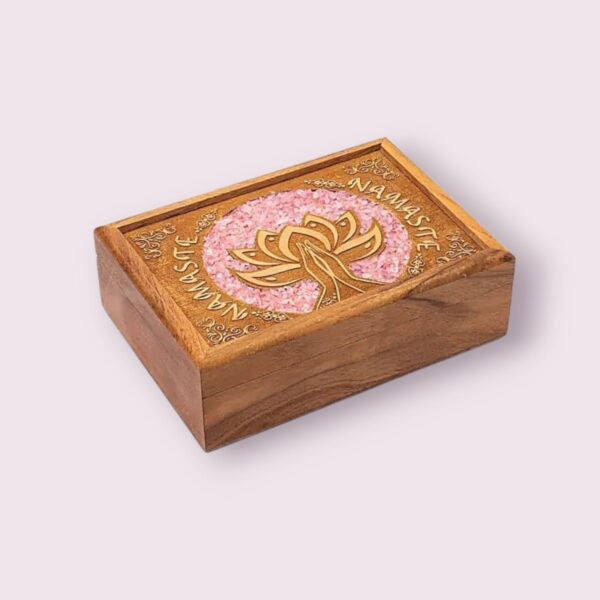 Tarot of Sieradendoos – Lotus Namaste met Rozenkwarts - Afbeelding 4