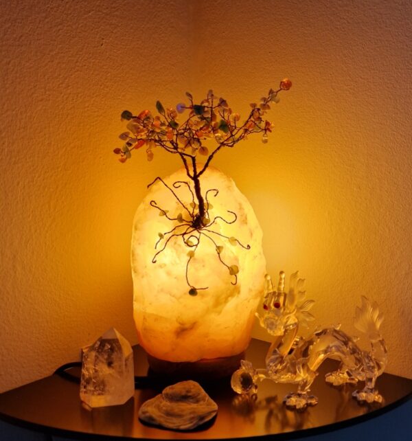 Levensboom op Himalaya Zoutlamp - Afbeelding 3